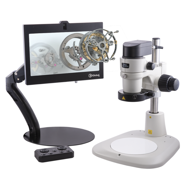 S04-0050-0412-3D, 3D Global Scalereo Flex N compact, 3D-Digitalmikroskop (im Livebild) mit Säulenstativ für Vergrößerungen bis ca. 70fach